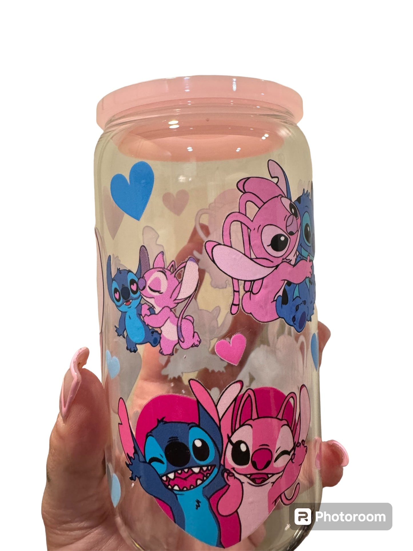 Stitch cup with acrylic lid