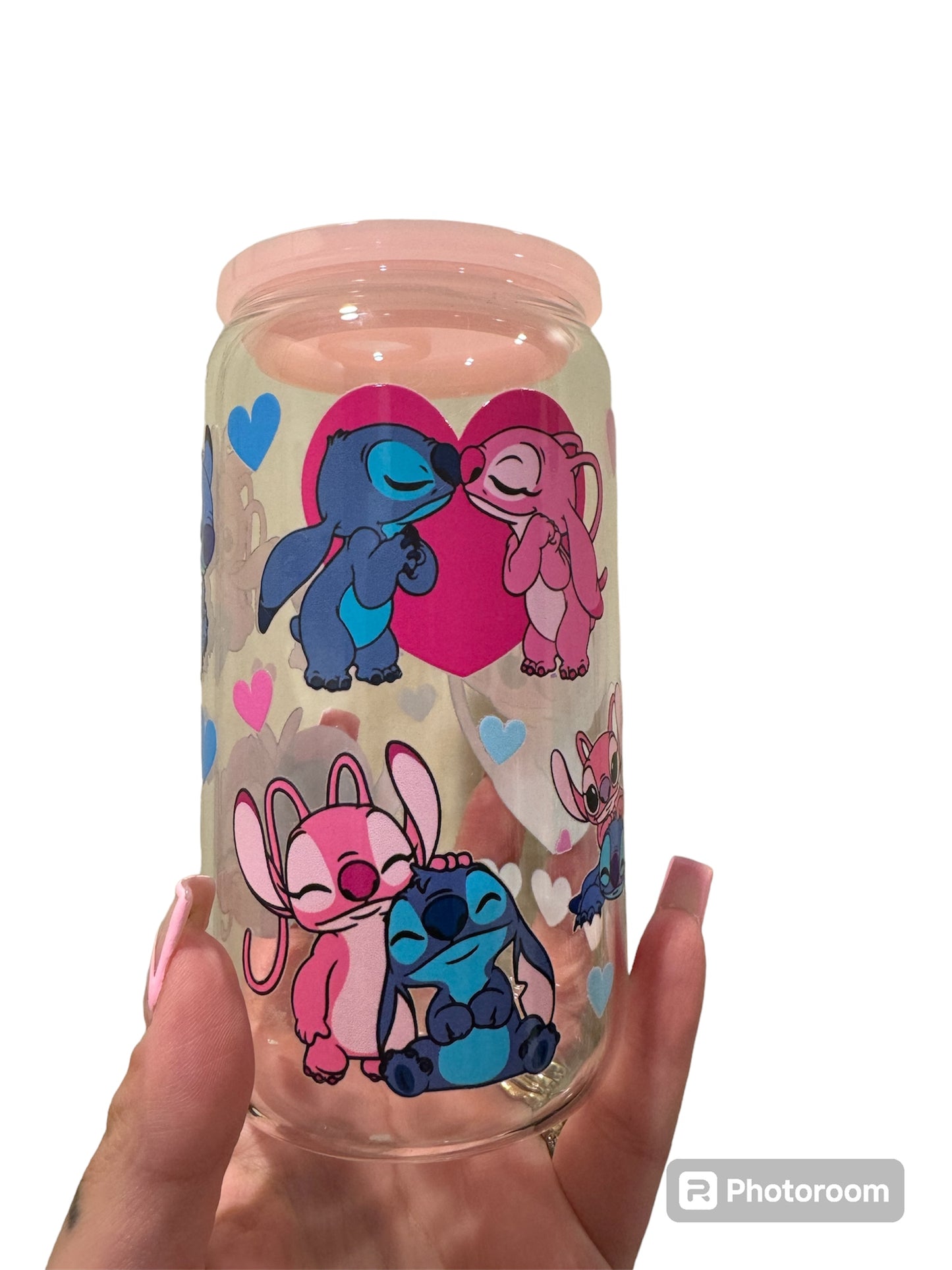Stitch cup with acrylic lid