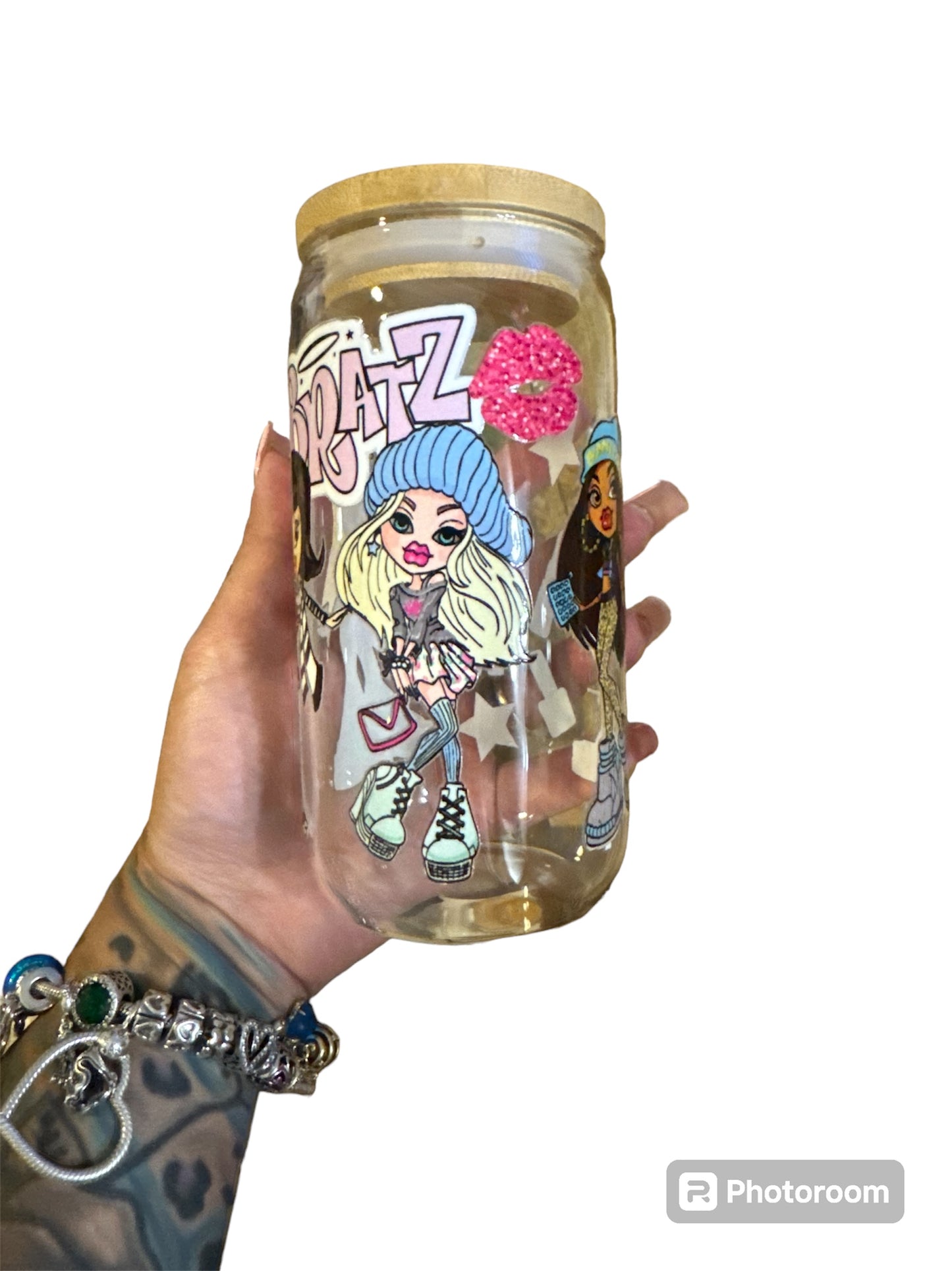 16oz Bratz glass cup