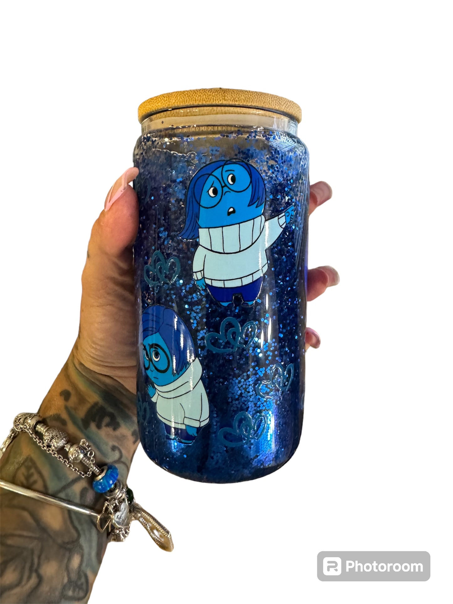 16oz snowglobe inside out