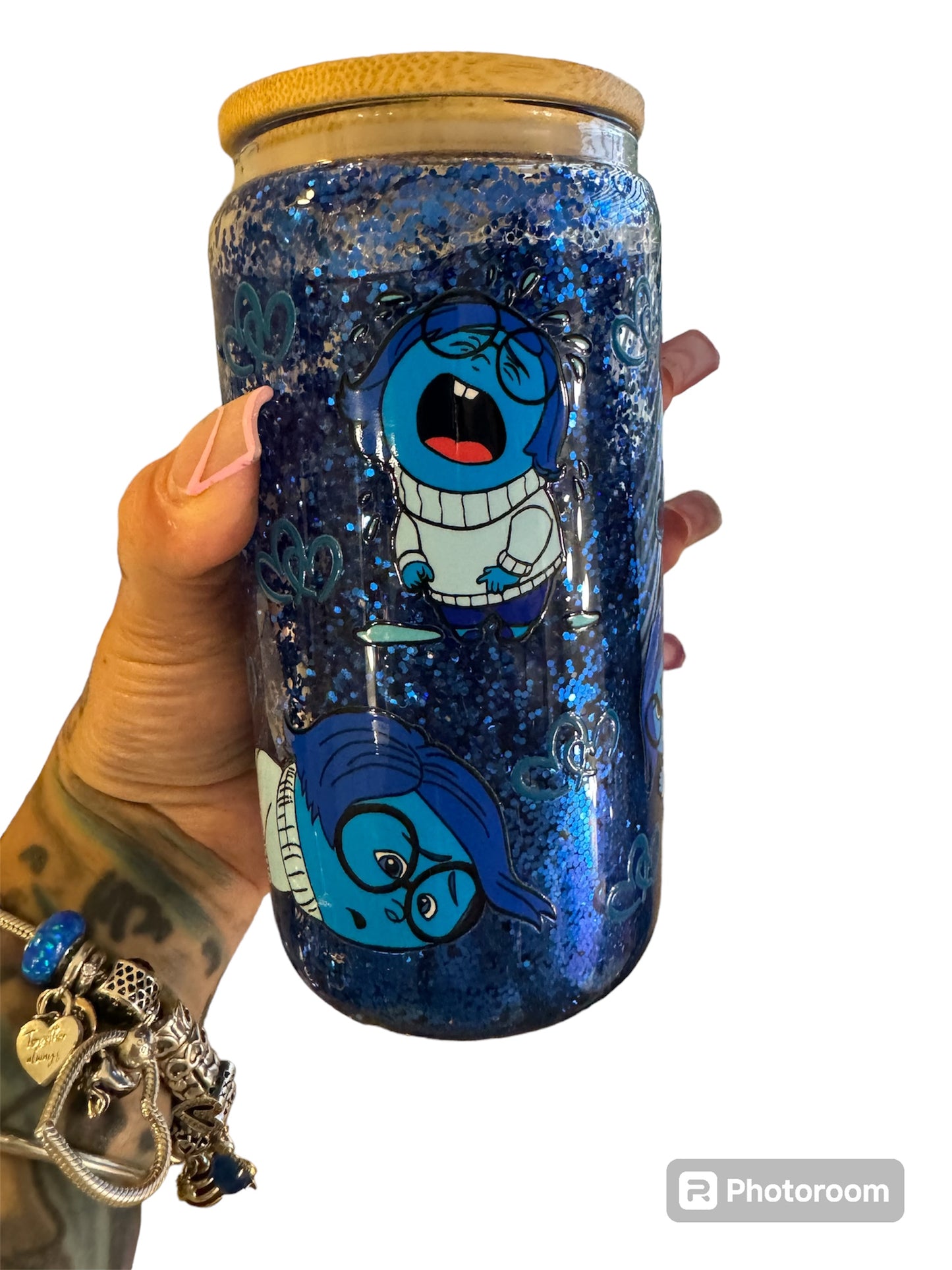 16oz snowglobe inside out
