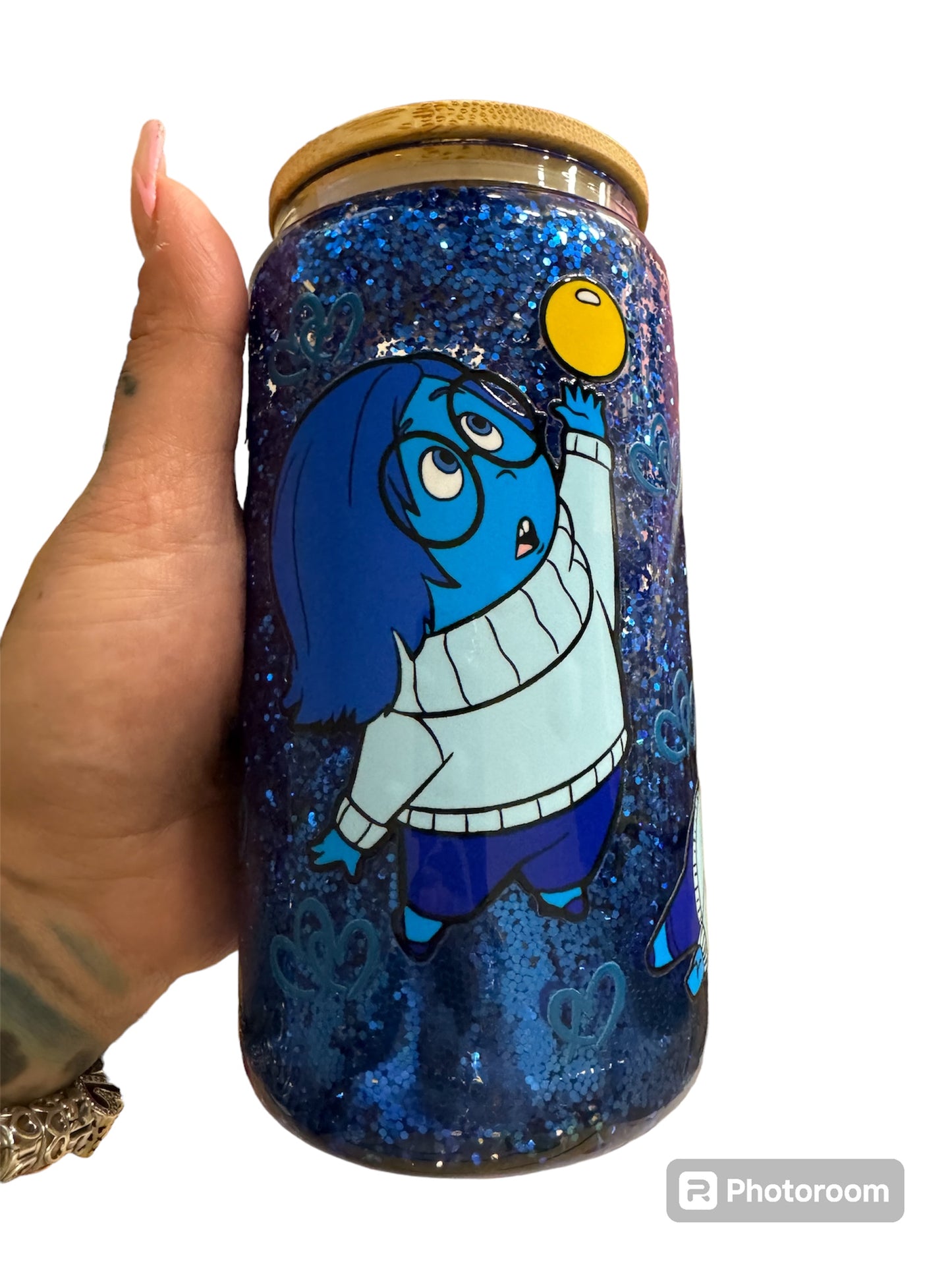 16oz snowglobe inside out