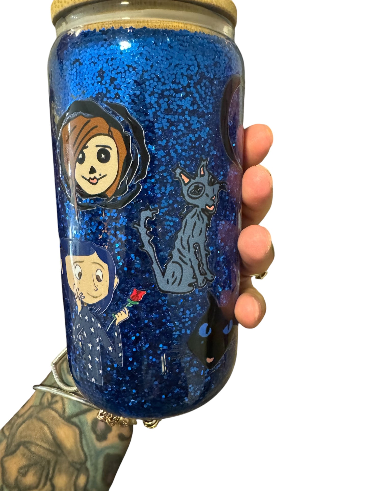 16oz Caroline snowglobe cup