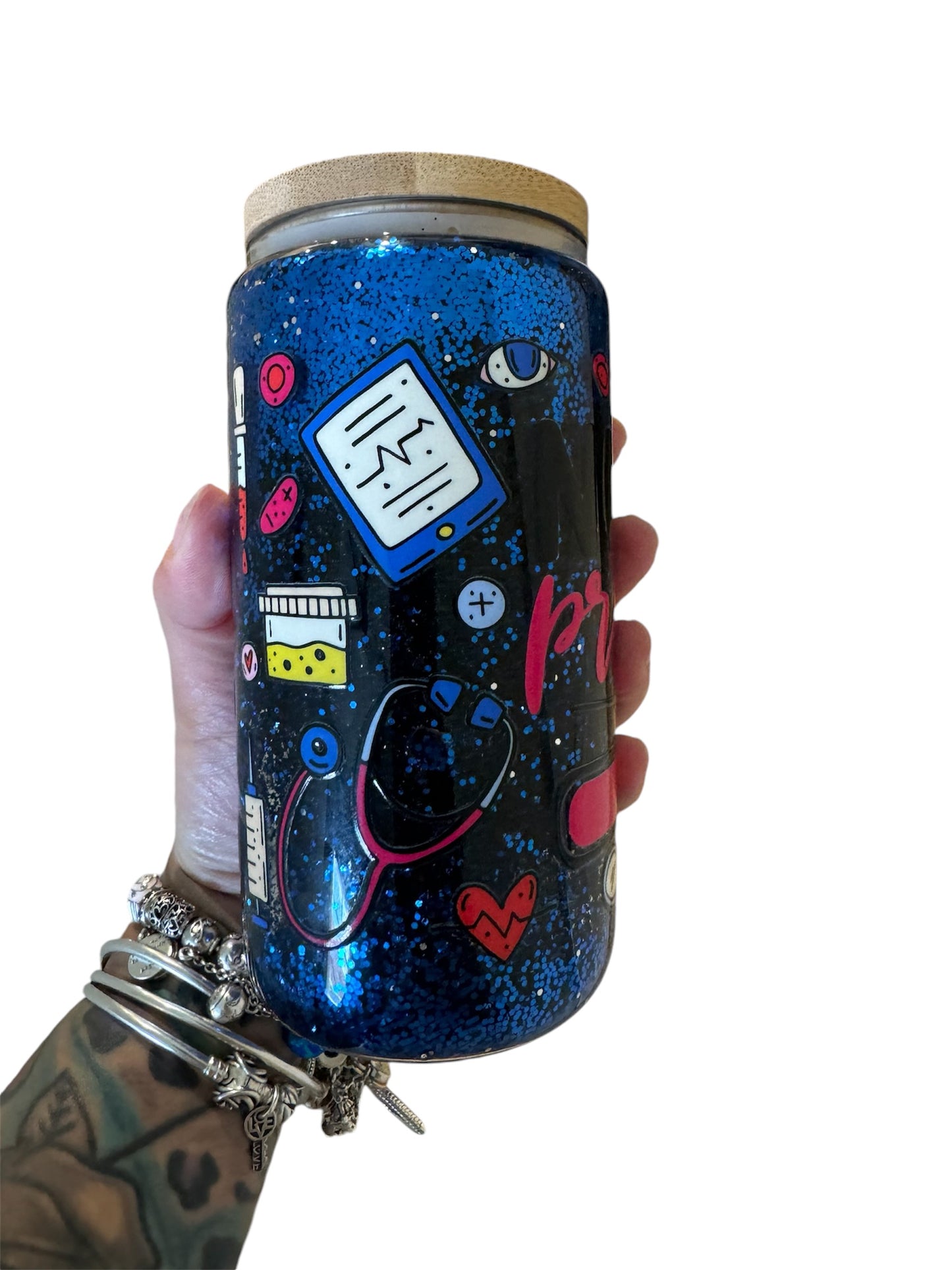 16oz nursing snowglobe cup