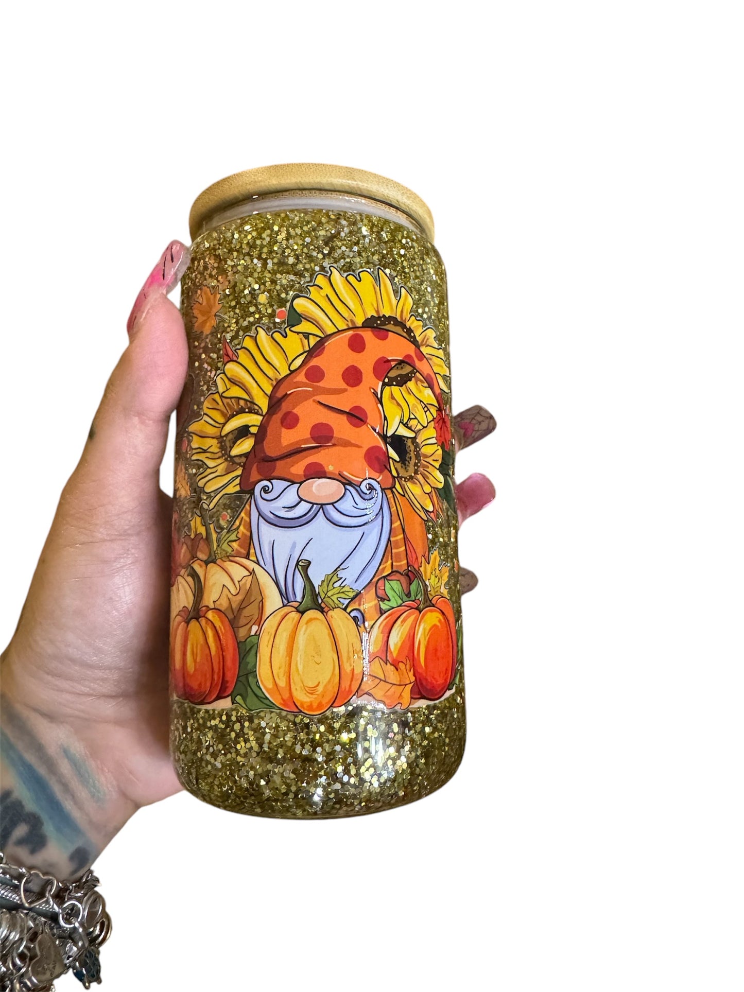 Fall snowglobe
