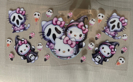Hello kitty Halloween themed decal