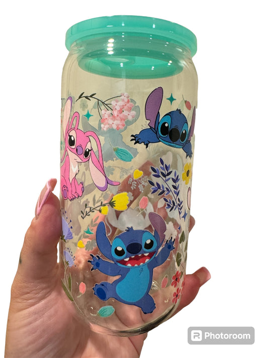 Stitch cup with acrylic lid