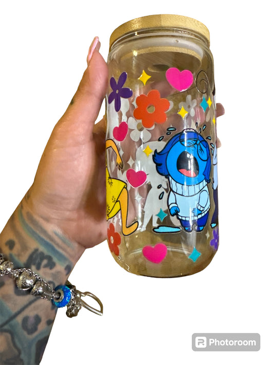 16oz Inside out glass cup