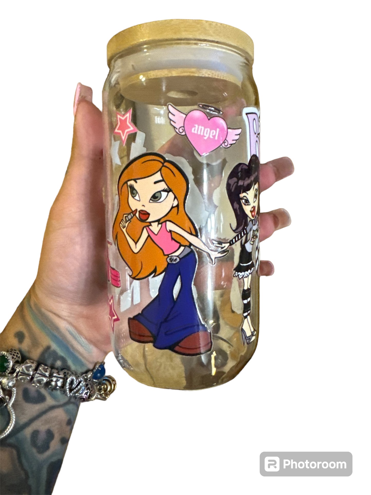 16oz Bratz glass cup