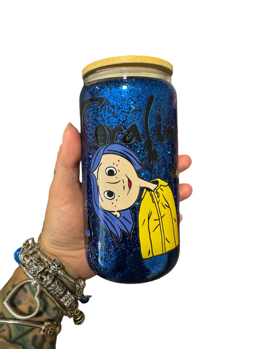 16oz Caroline snowglobe cup