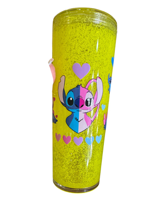 24oz acrylic snowglobe tumbler